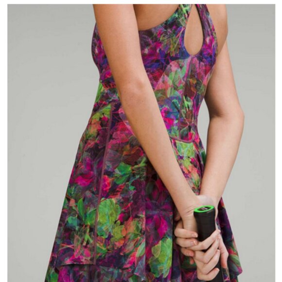 Lululemon Court Crush Dress Vivid Floral Tone Multi - Picture 3 of 12